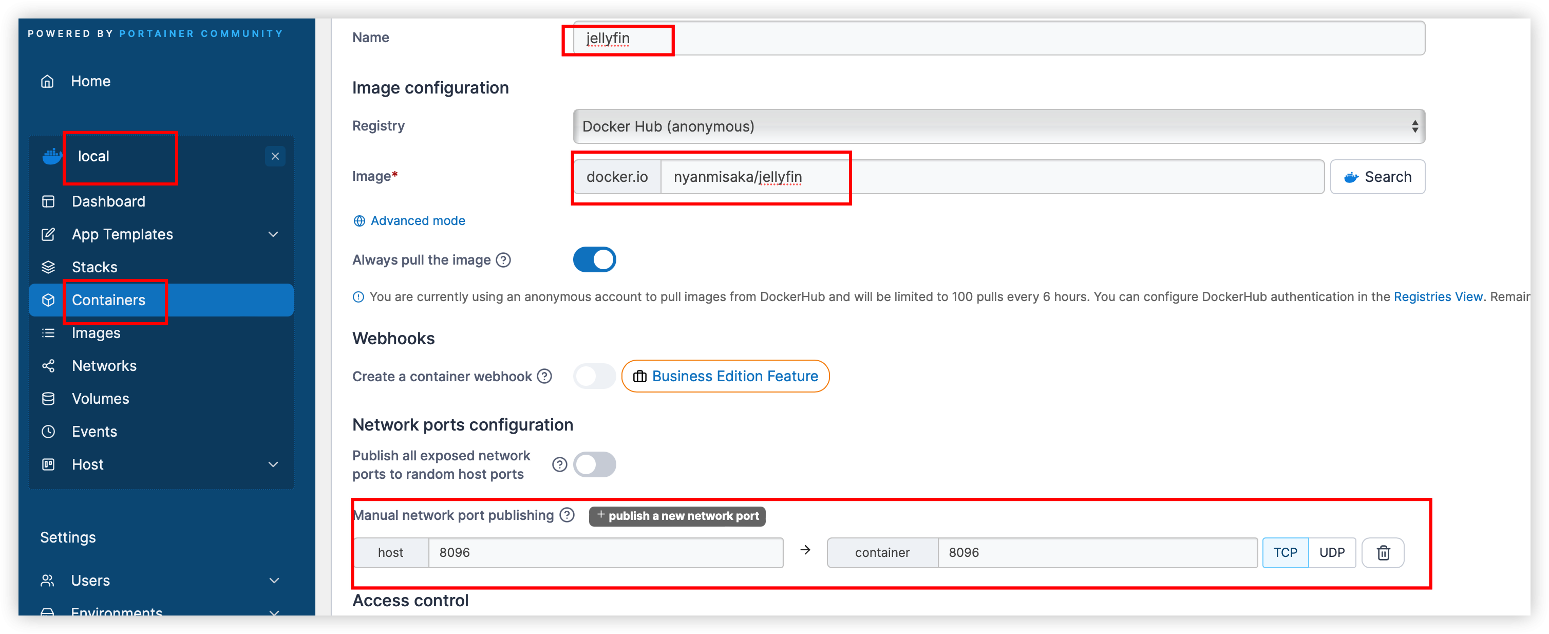 create-jellyfin-container
